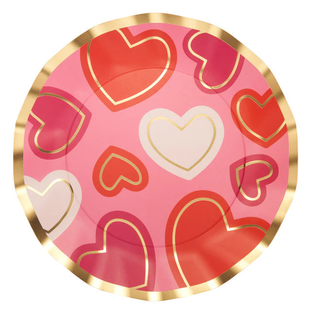 Sophistiplate Love Notes Paper Dinner Plate – 8pk