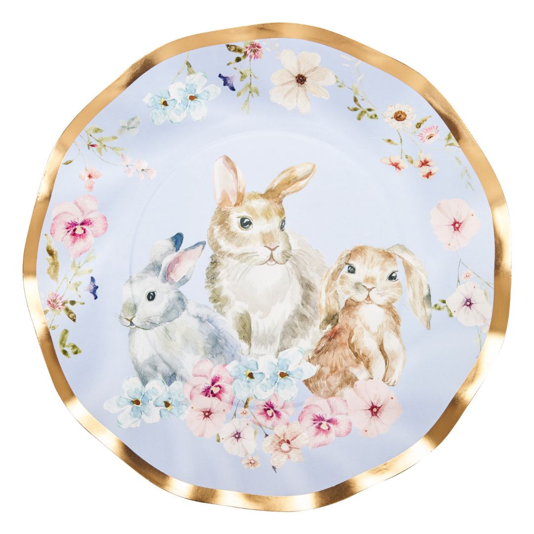 Sophistiplate Wavy Paper Salad & Dessert Plates – 8pk – Charming Easter