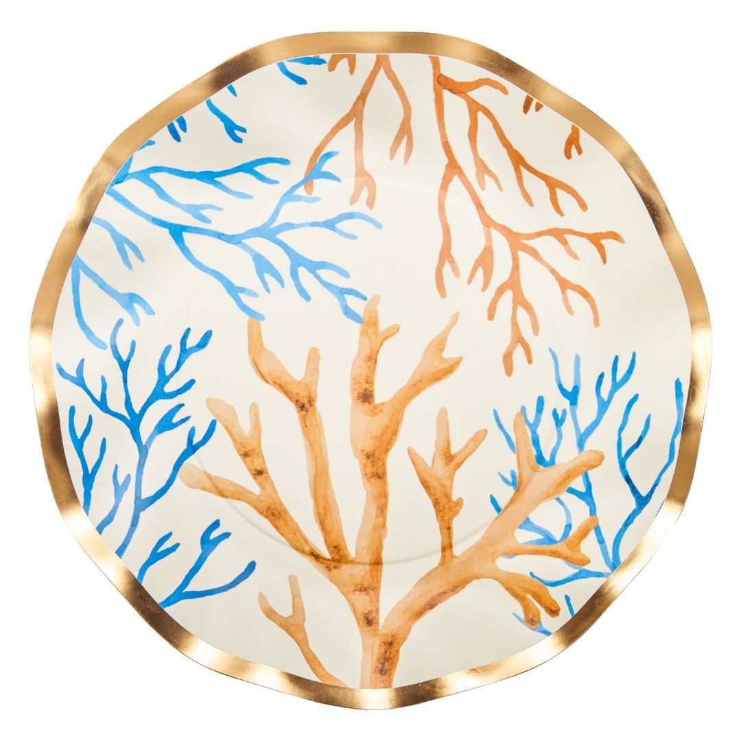 Sophistiplate Wavy Salad & Dessert Plates – 8pk – La Mer