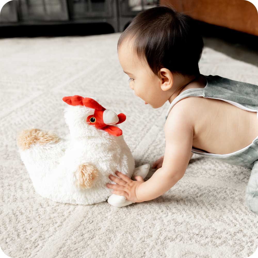 Warmies – Microwavable Lavender Scented Weighted Plush Animals – Chicken