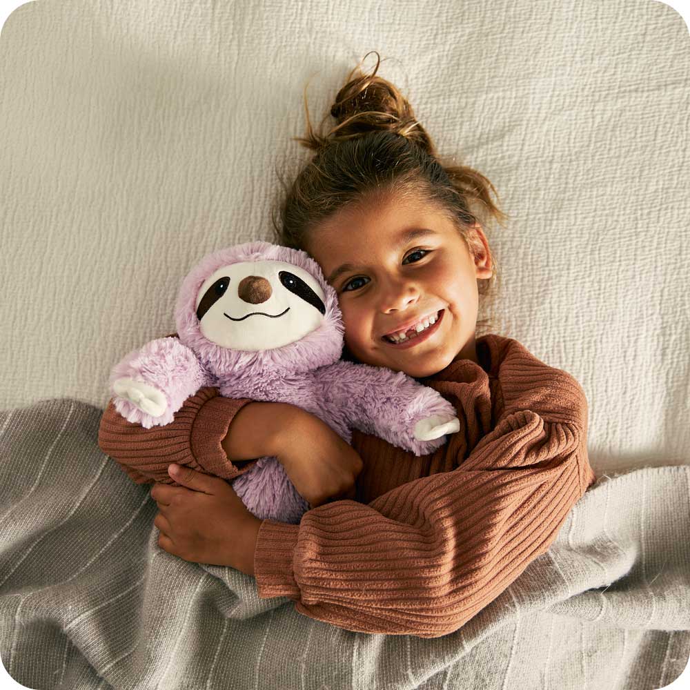 Warmies Microwavable Lavender Scented Weighted Plush Animals – Purple Sloth