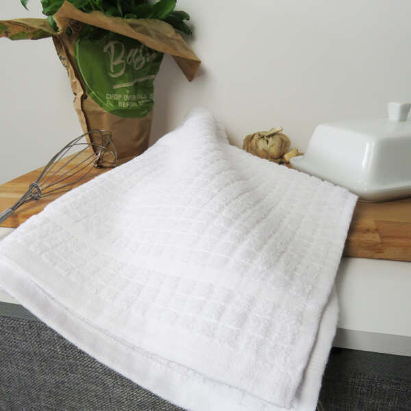 Samuel Lamont Poli Dri 100% Cotton Dish Towel – White