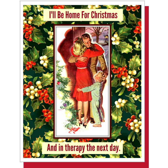 Umlaut Brooklyn Christmas Card – I'll Be Home For Christmas