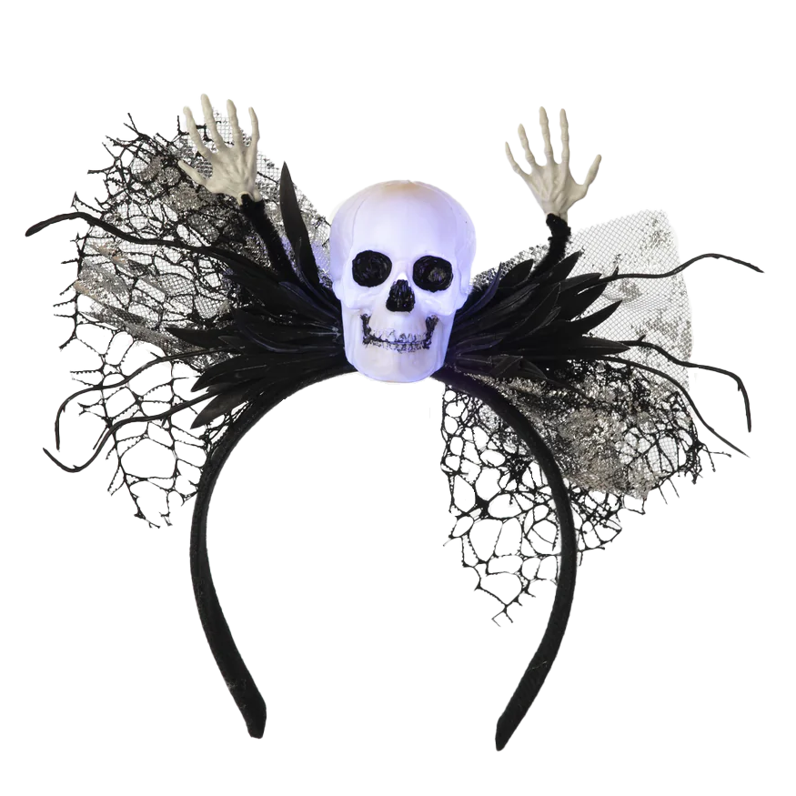 Halloween Lit Skull Headband