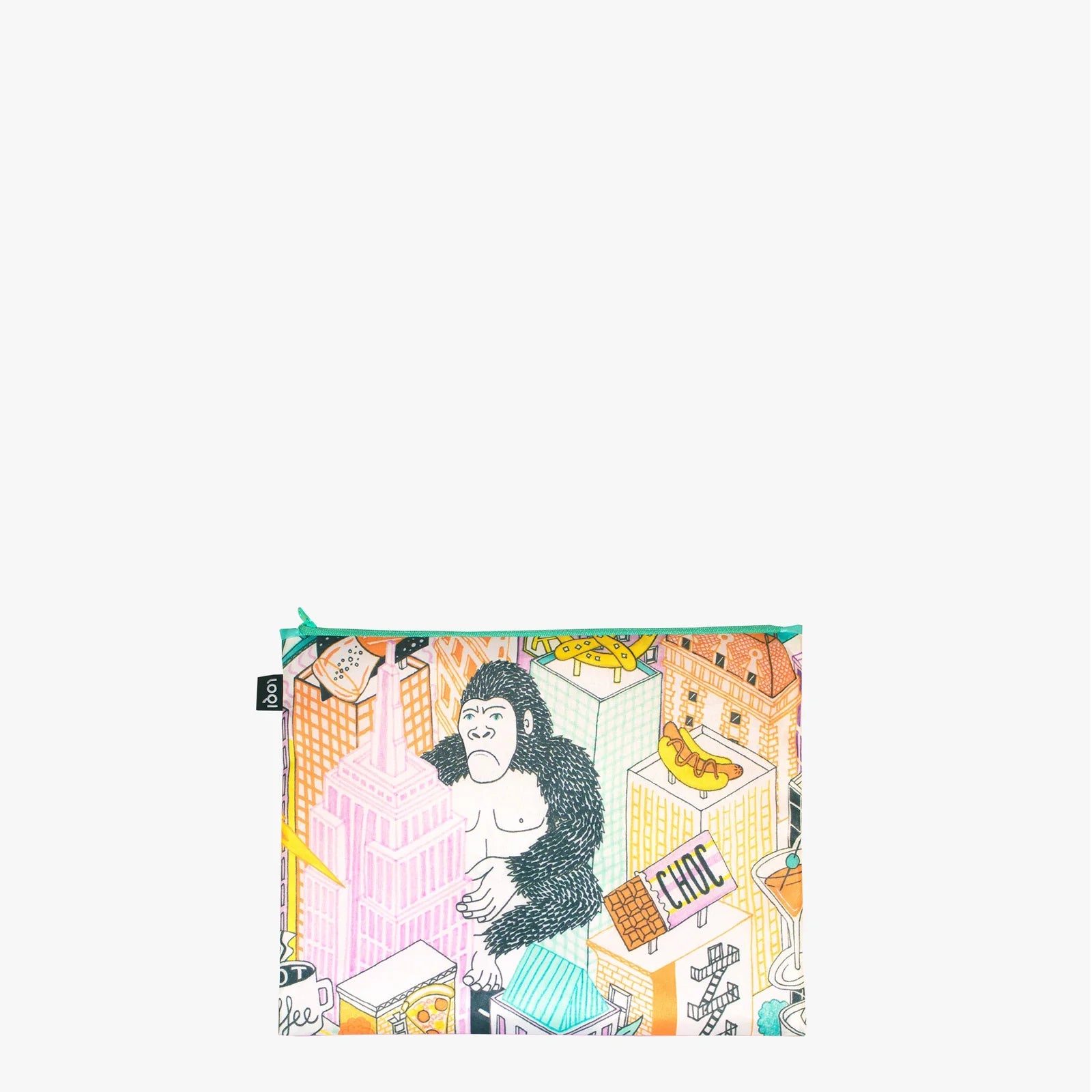 LOQI Reusable Zip Pockets – Jacqueline Colley Pop Culture New York – Set of 3