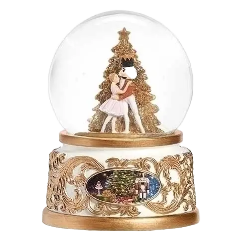 Wind Up Musical Nutcracker Snow-Globe – 6" x 4.3"
