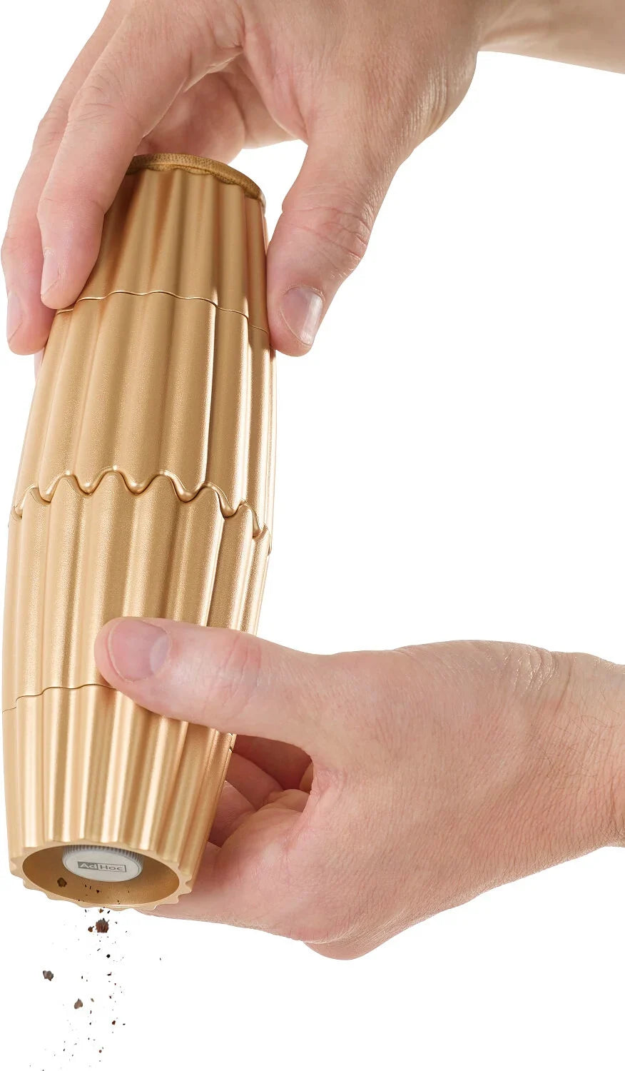 Ad Hoc MagTwo Salt & Pepper Mill Set – Gold – 7.28"