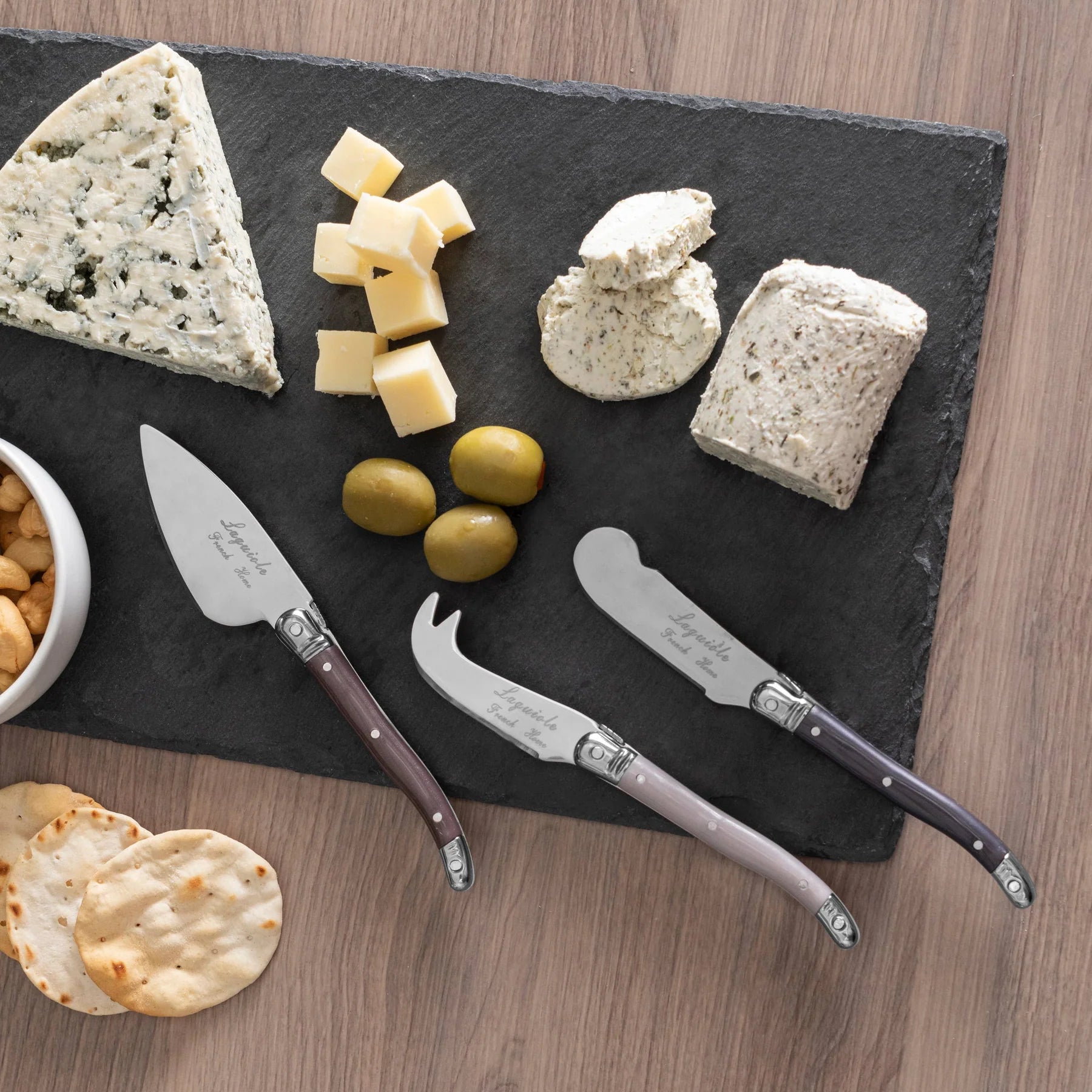 Laguiole Cheese Knife Set of 3 – Warm Hues Of Cinnamon And Spice