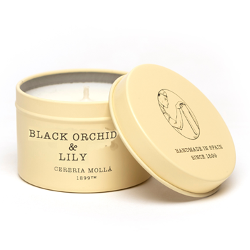 Cereria Molla Travel Candle – 3oz. – Black Orchid & Lily