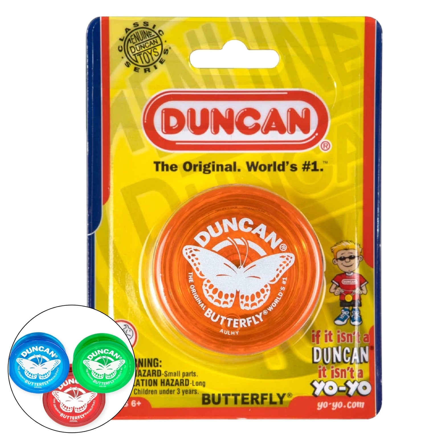 Duncan Butterfly Yo-Yo – Assorted Colors – Each Sold Separately