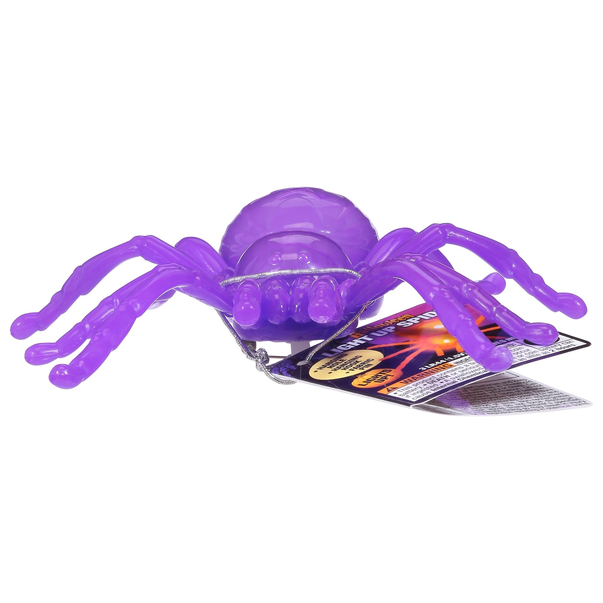 Halloween Light Up Spider – 4" – Assorted Colors