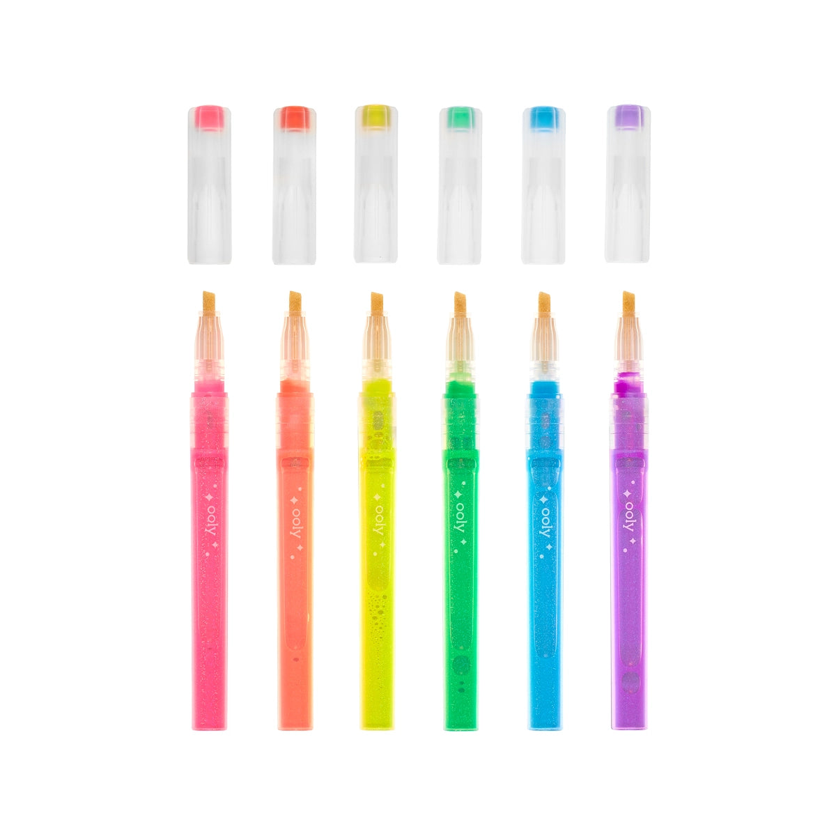 Ooly Oh My Glitter! Neon Highlighters - Set of 6