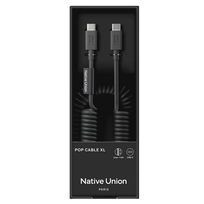 Native Union POP Cable – 2.4M – Black