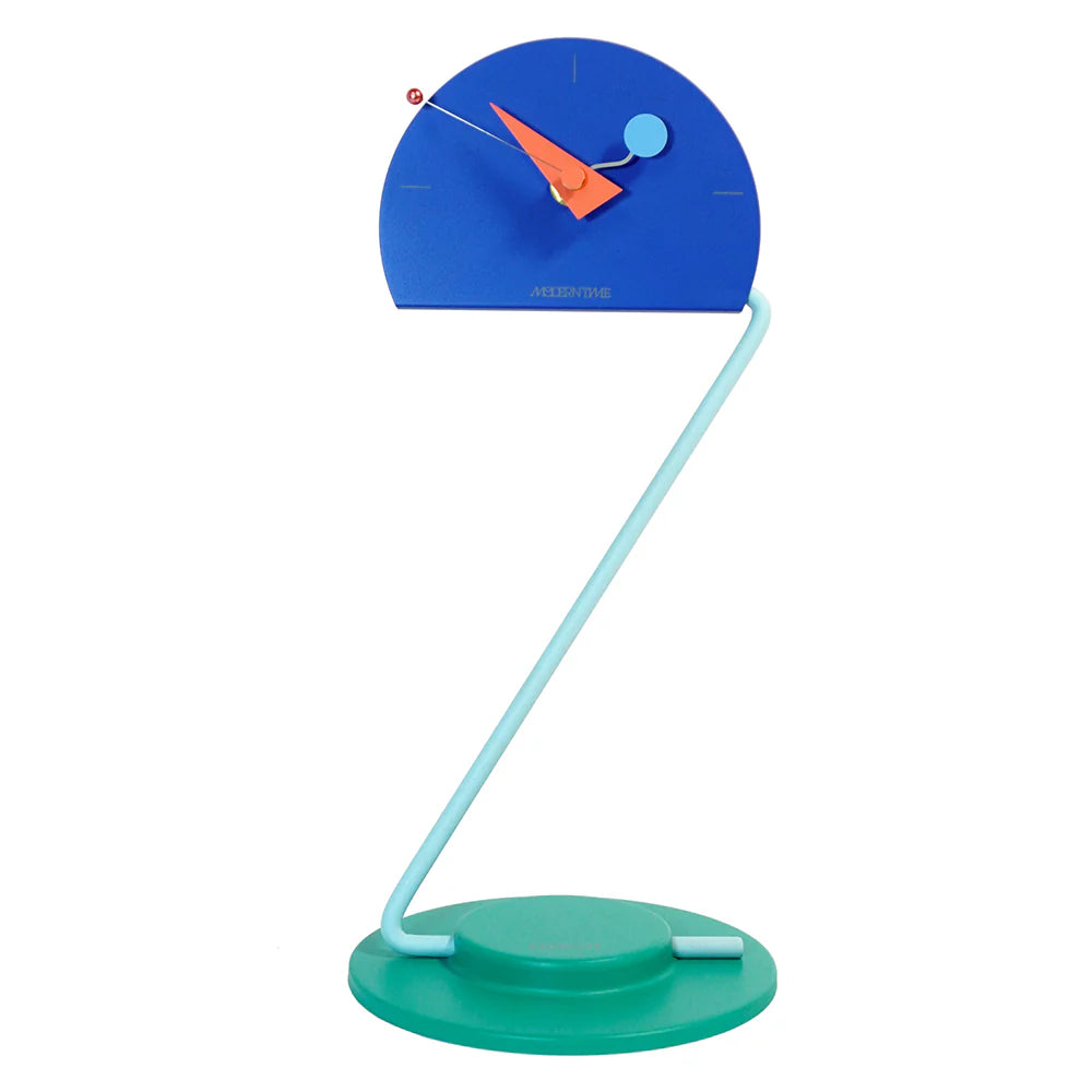 Canetti Peacock Desk Clock – Blue