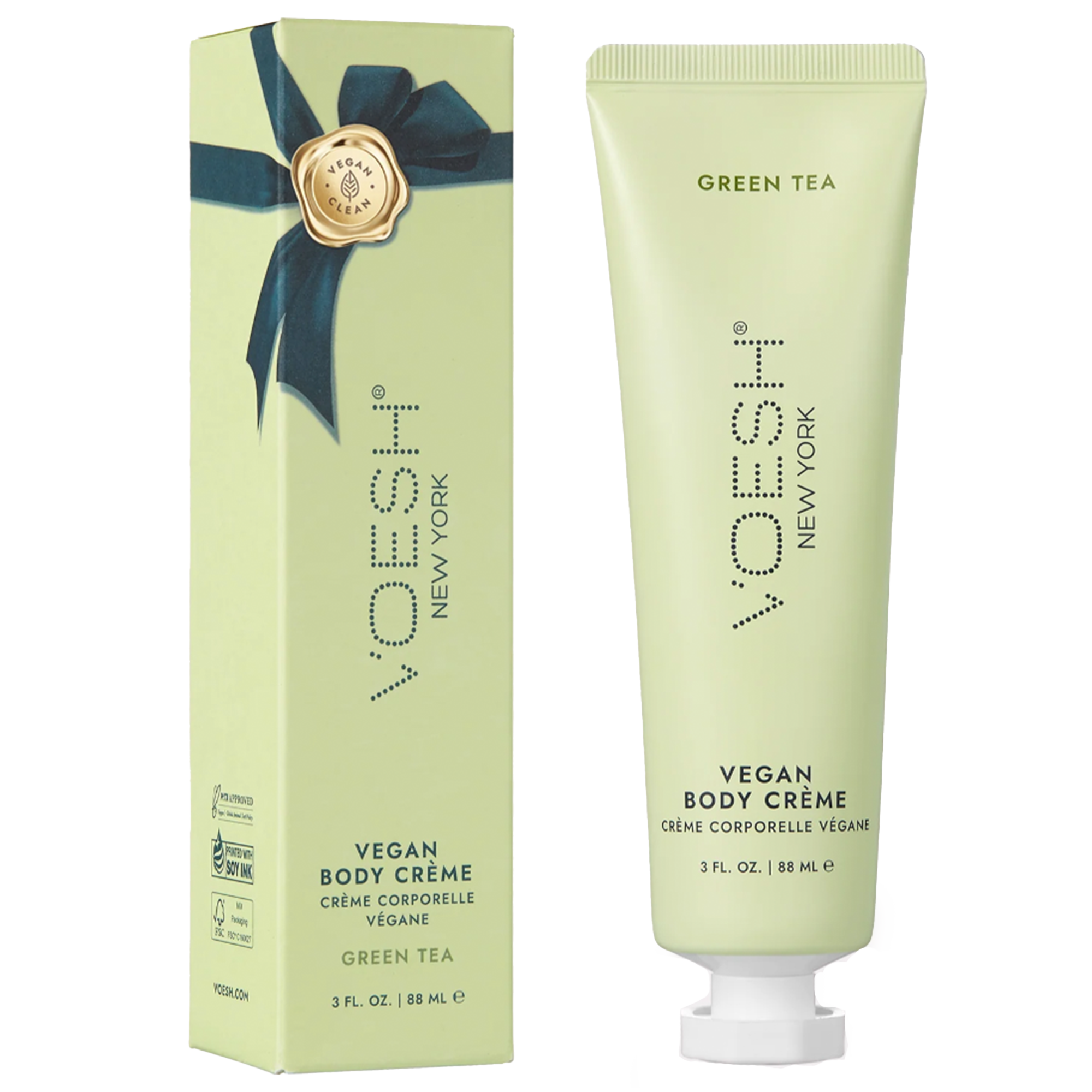 Voesh Vegan Body Crème – Green Tea – 3 oz.