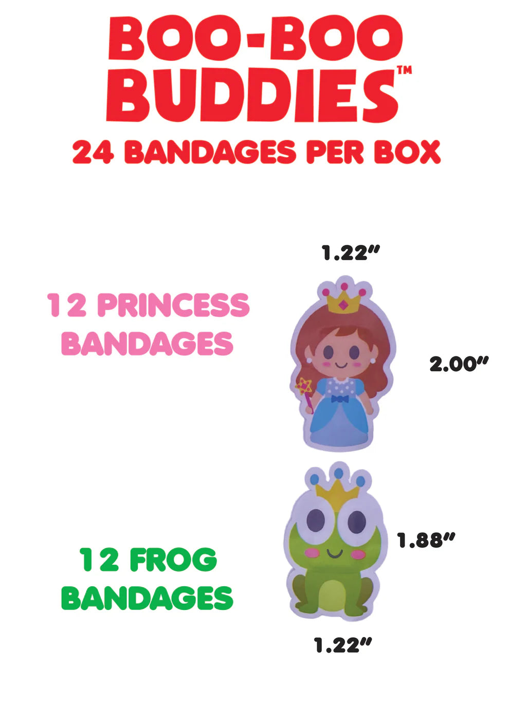 Boo-Boo Buddies Princess and Frog Bandages