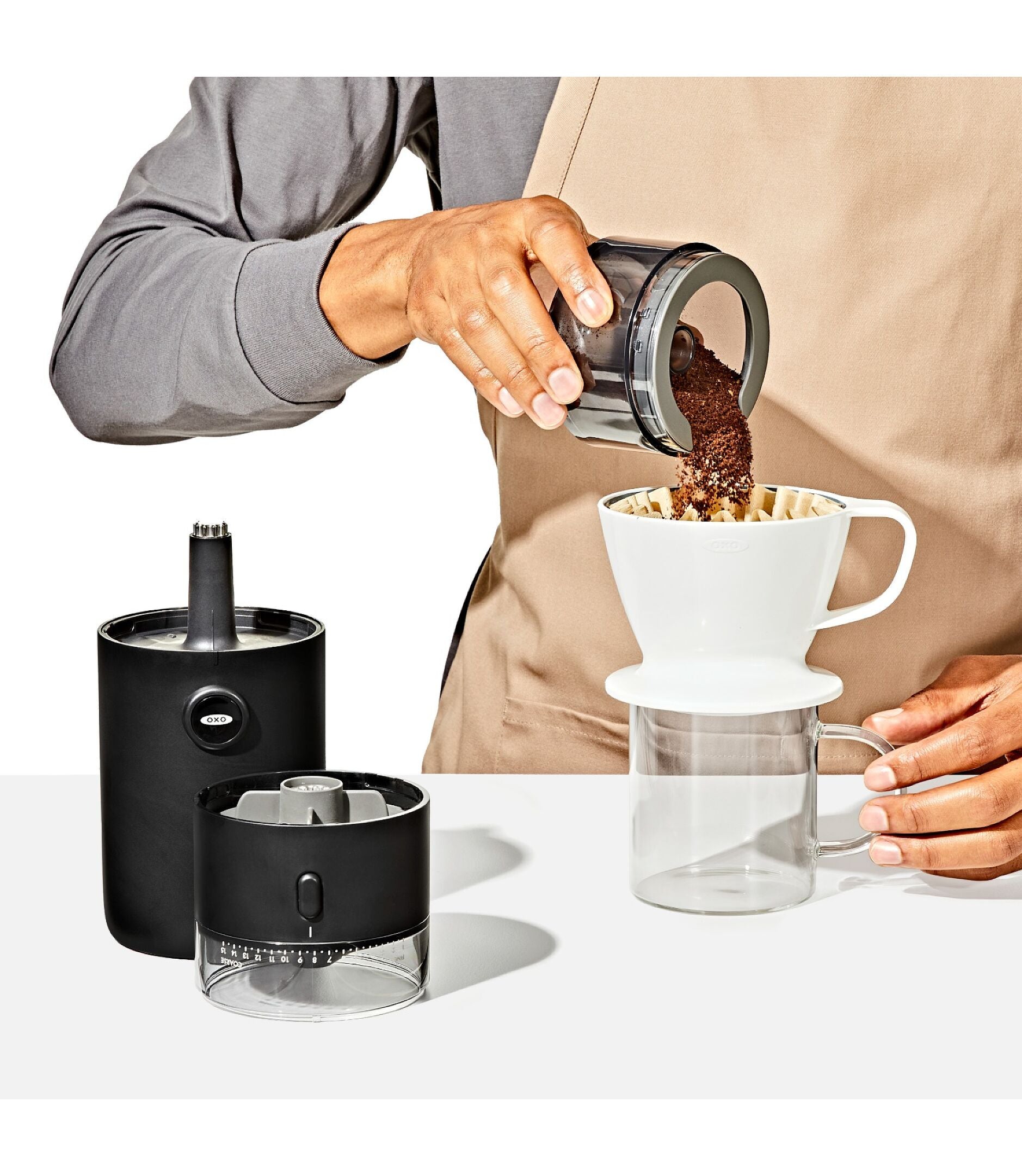 OXO 紧凑锥刀咖啡研磨机 – 11" x 4"