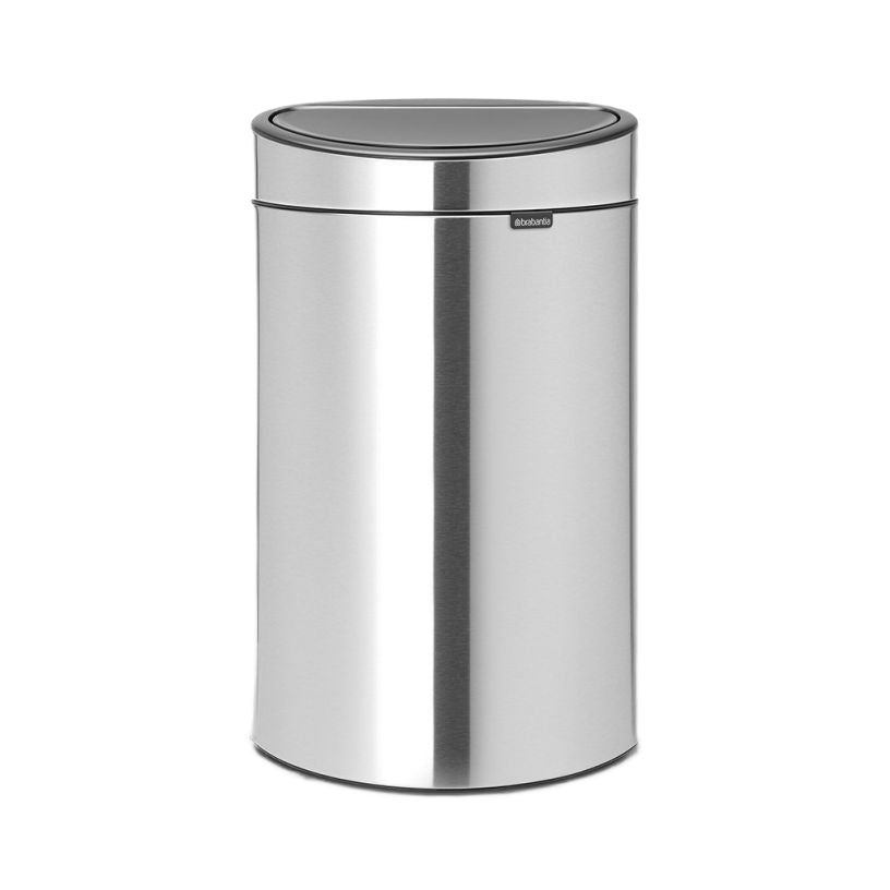 Brabantia Touch Bin – Matt Steel Fingerprint Proof – 40L - 10.5G - LOCAL UPPER EAST SIDE DELIVERY ONLY