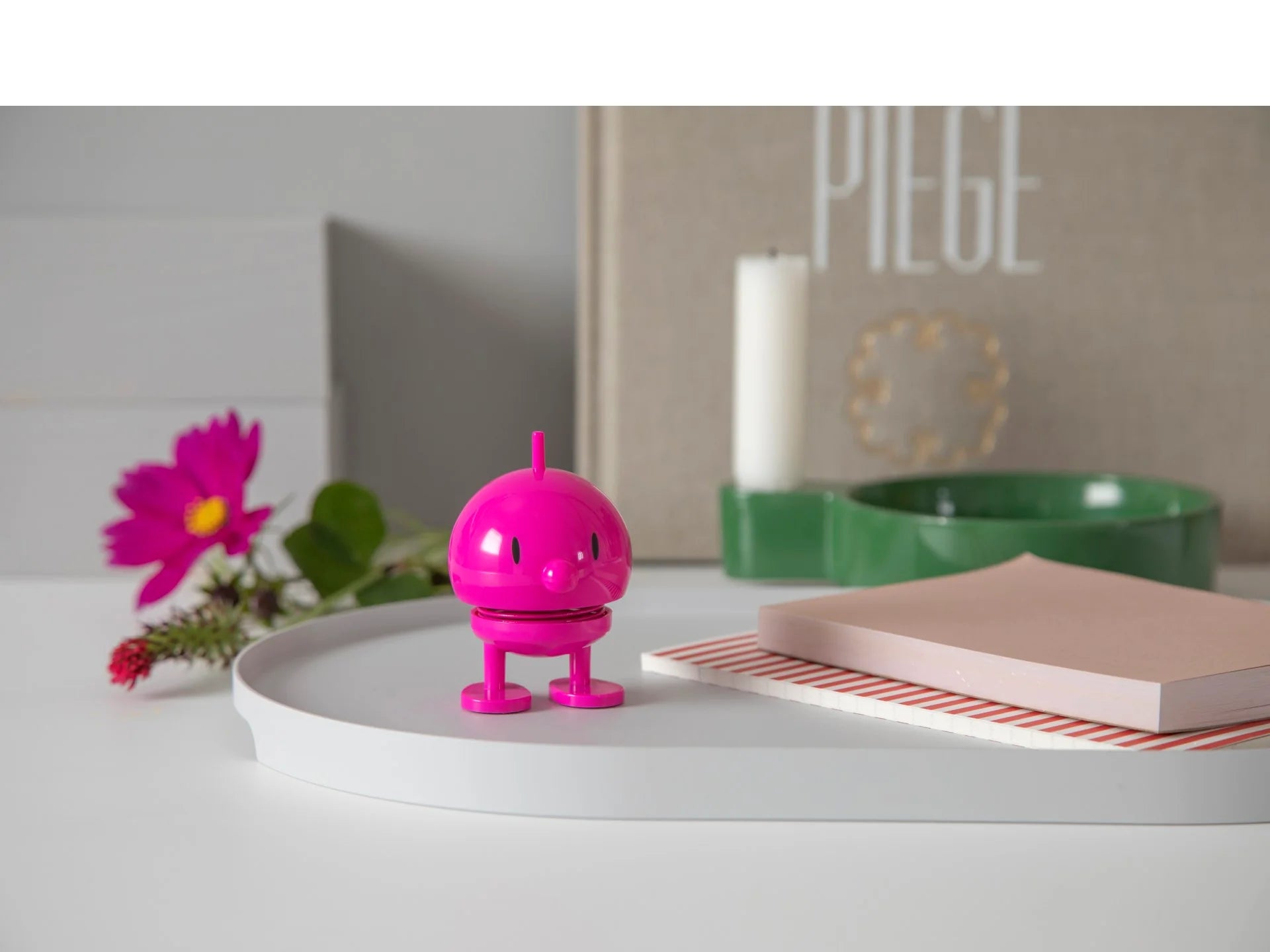 Hoptimist Classic Bobblehead Figure – 3"– Pink