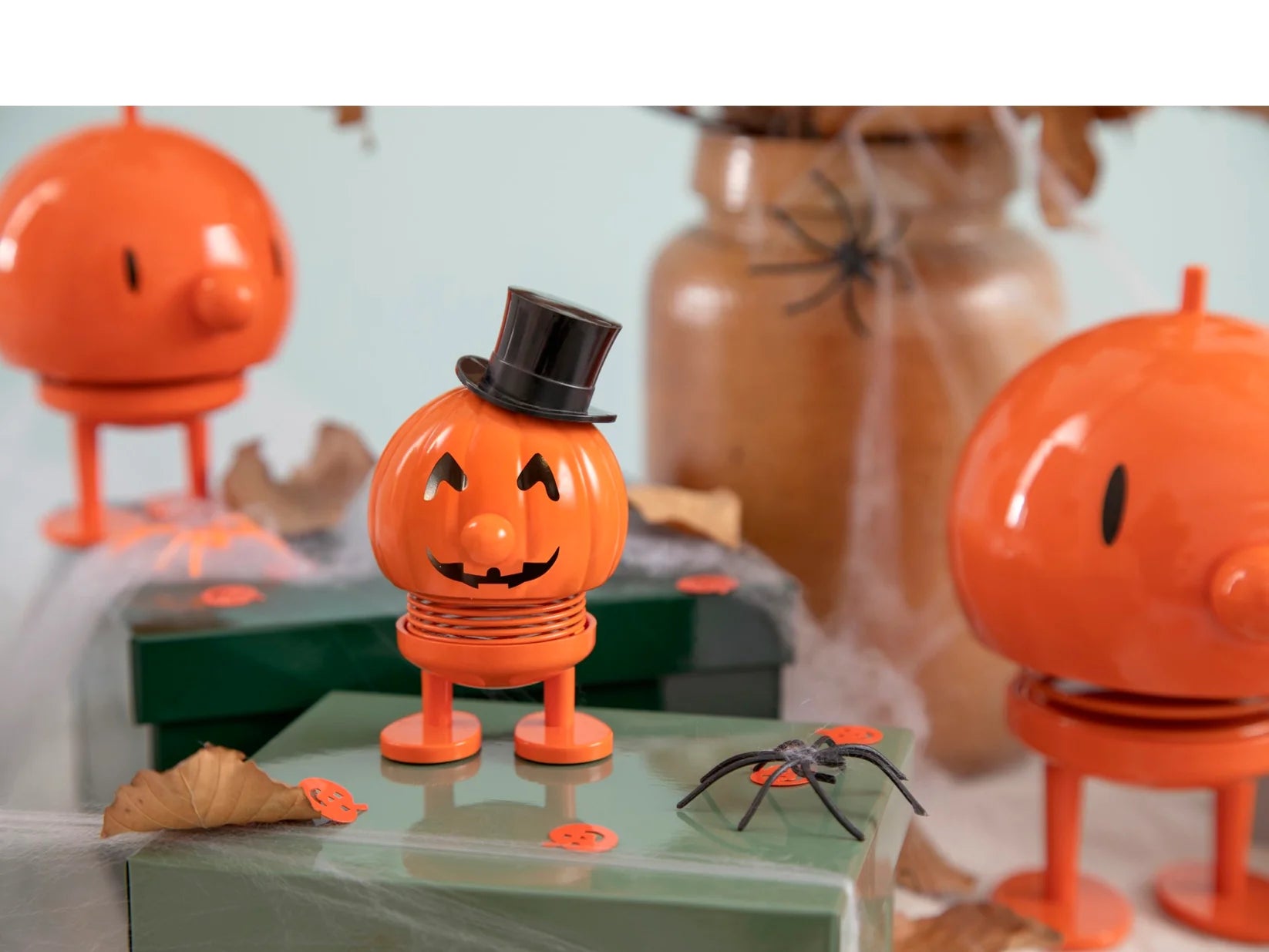 Hoptimist Bobblehead Figure – 3"– Halloween Magic Pumpkin