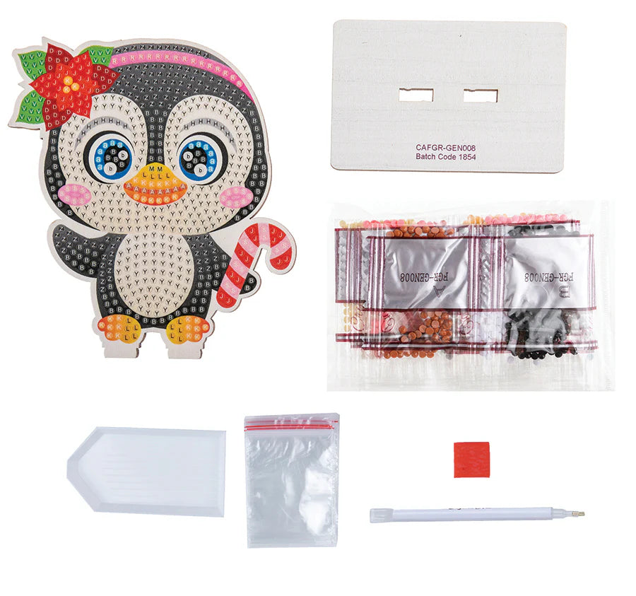Chrystal Art Craft Kit – Festive Buddies – Penguin