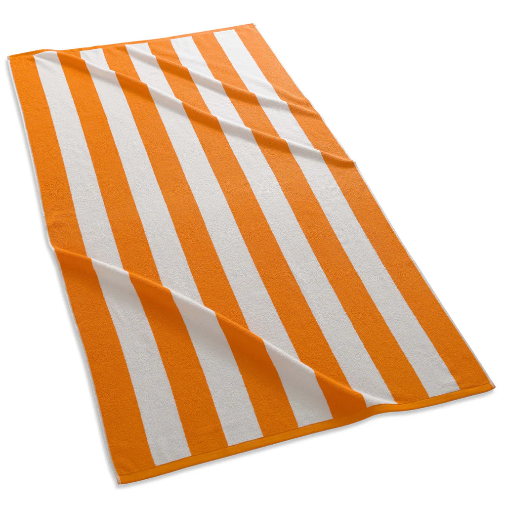 Kassatex Cabana Stripe Beach Towel – Orange
