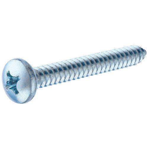 Zinc Pan Head Phillips Sheet Metal Screw – #8 x 3"