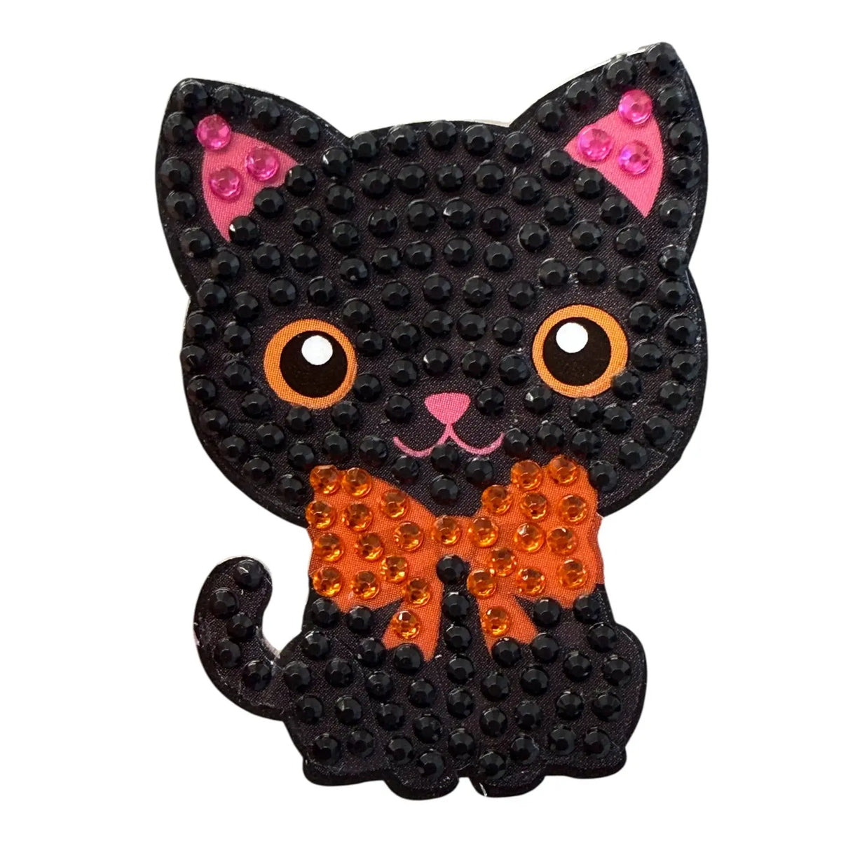 StickerBeans Onyx Black Cat Sparkle Sticker – 2"