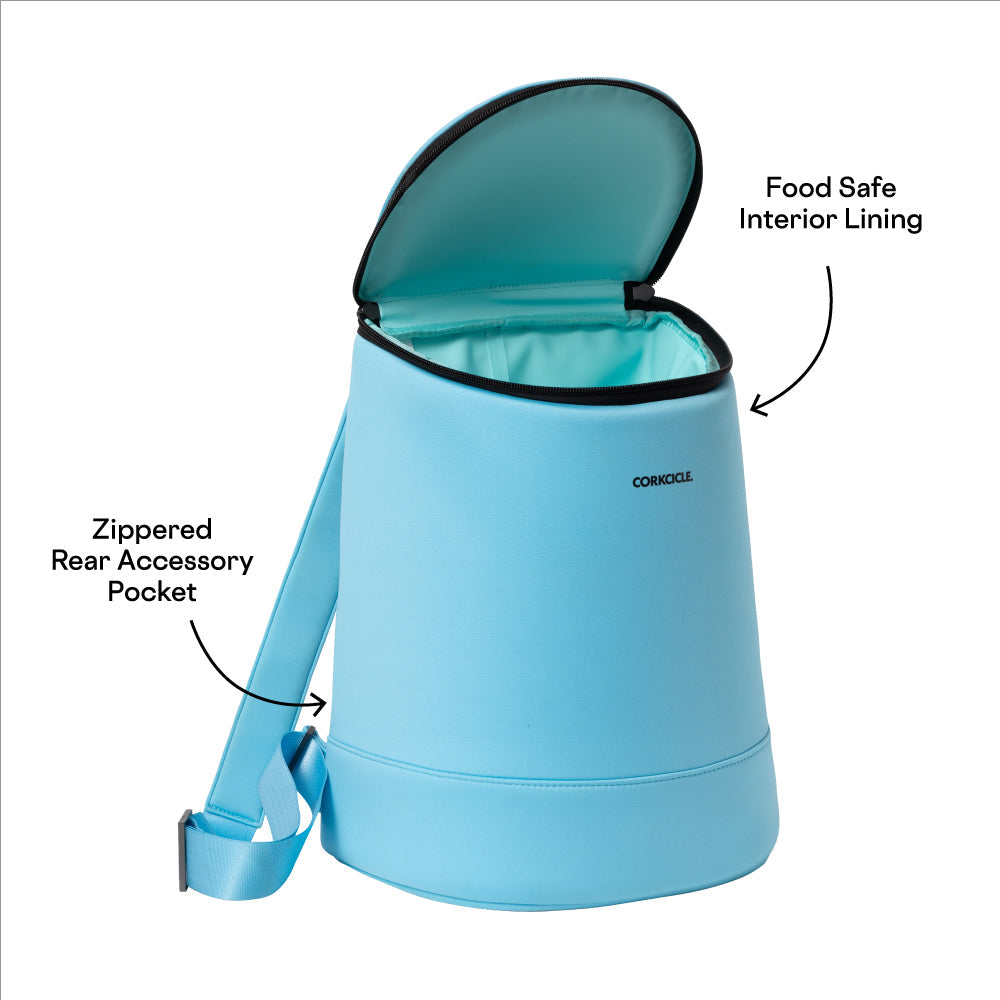Corkcicle Eola Neoprene Bucket Cooler Bag – Santorini Blue