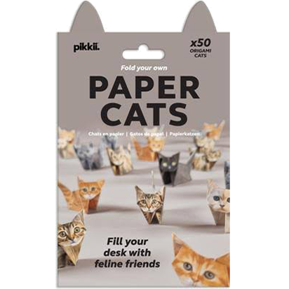 Pikkii Origami Craft Kit – Paper Cats – Set of 50