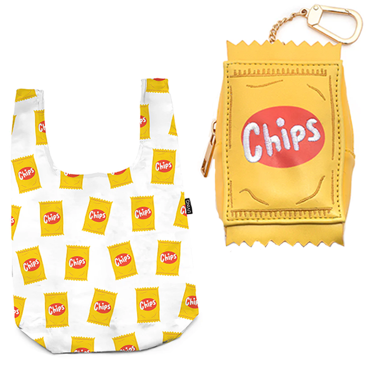 Living Royal 2 in 1 Bag Charm + Shopper Bag Inside – Chips