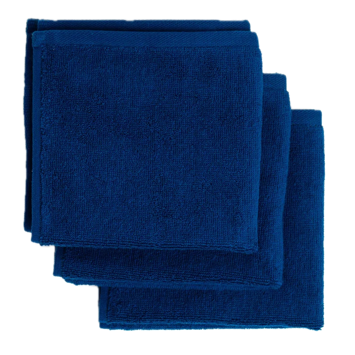 Typical Goods Stretch Face Towel – Studio Navy – 14"– 3pk