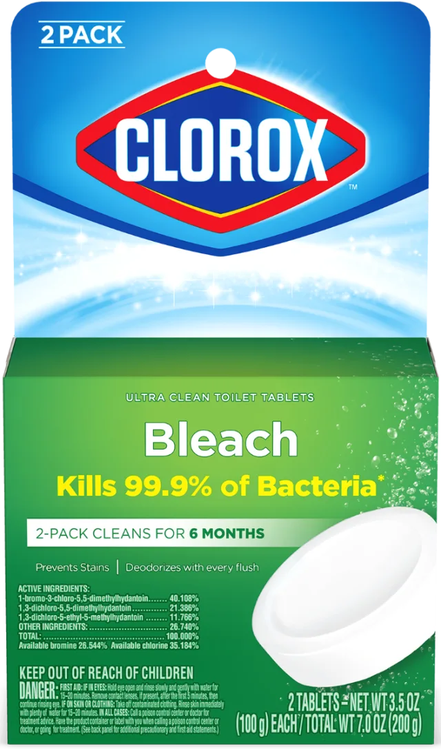 Clorox® Automatic Toilet Bowl Cleaner Bleach Tablets - 2 Pack