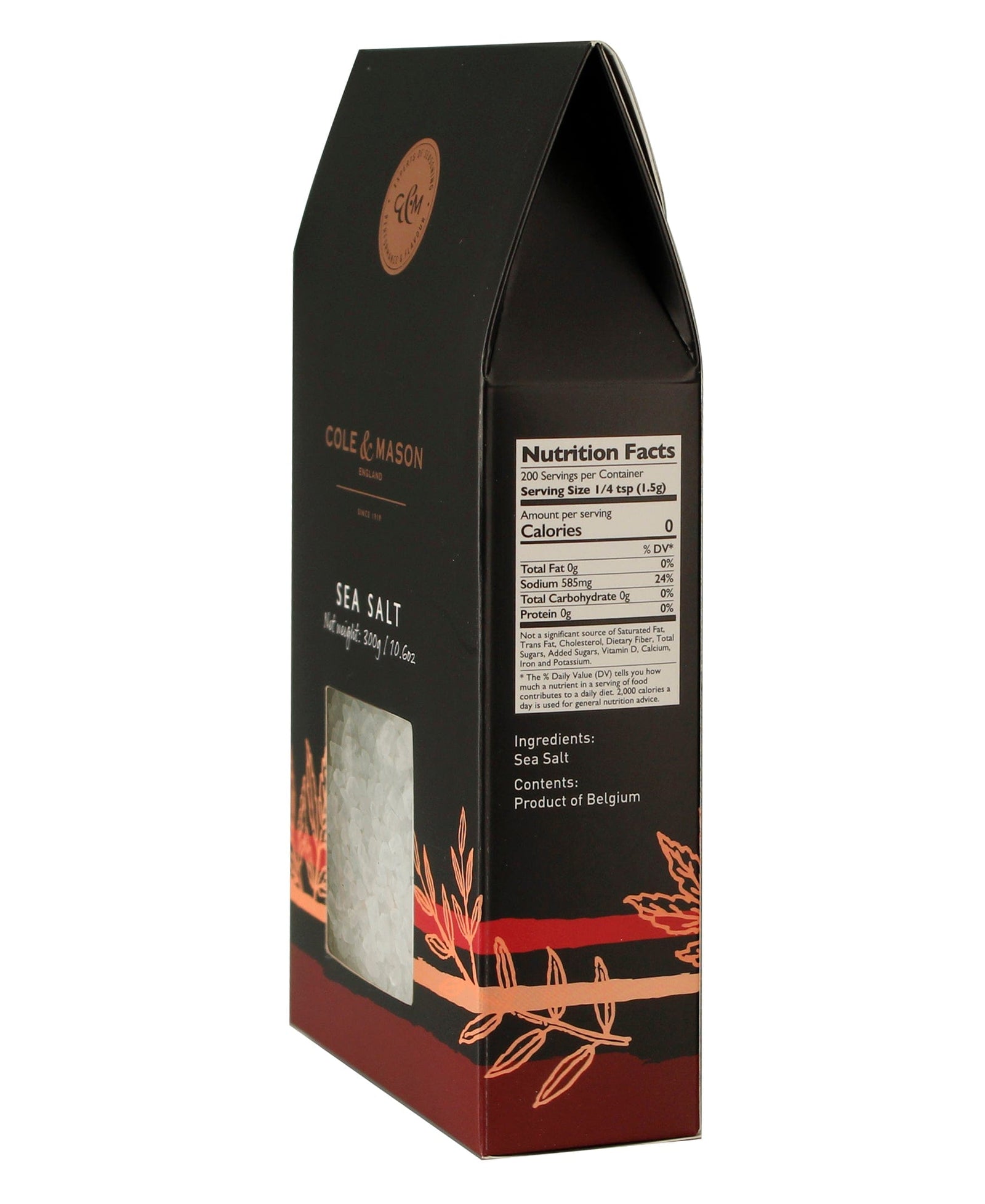 Cole & Mason Gourmet Sea Salt Box – 10.6oz
