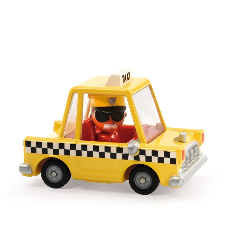 Djeco Crazy Motors Toy Car For Kids – Taxi Joe