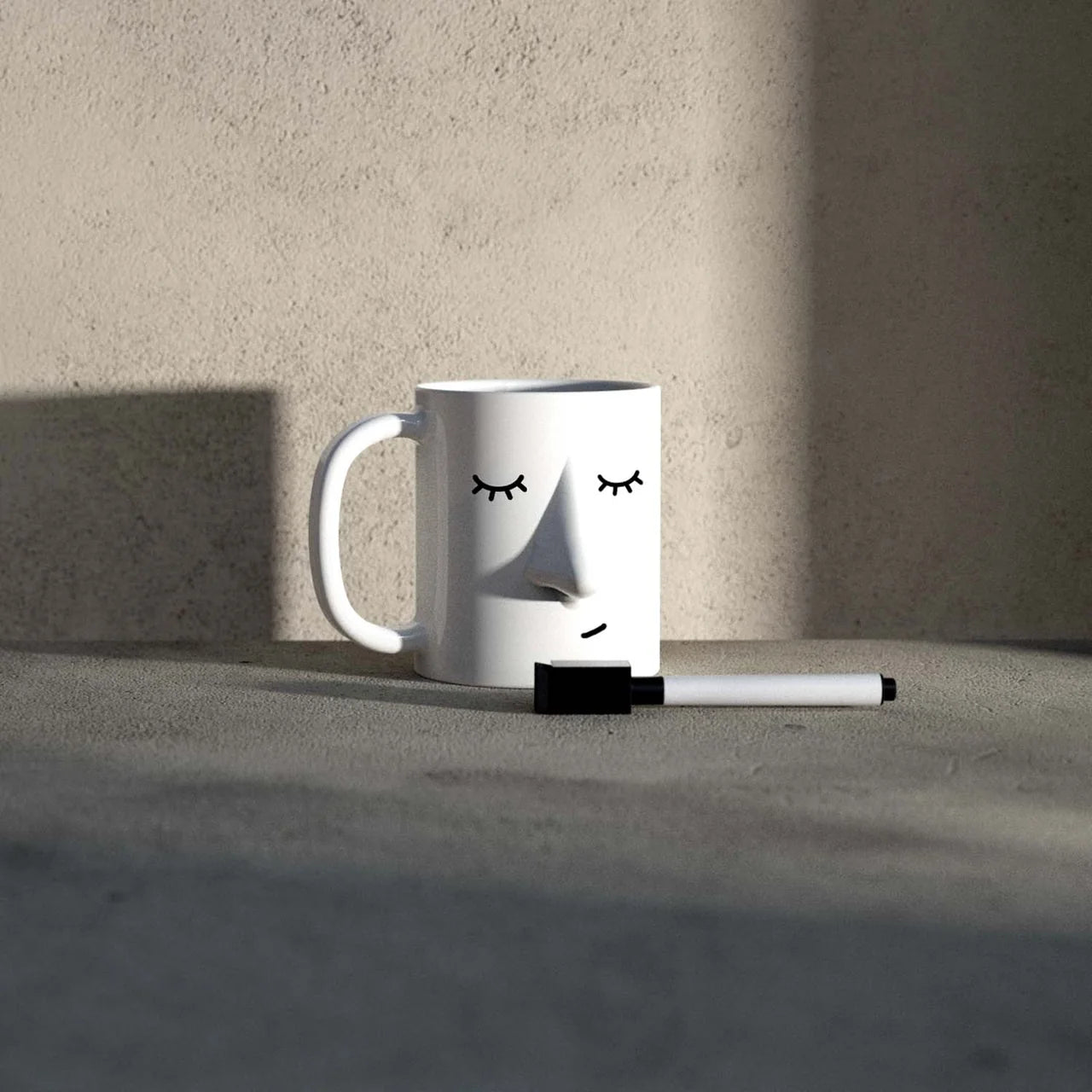 Pikkii Ceramic My Mood Today Mug + Dry Wipe Pen Set