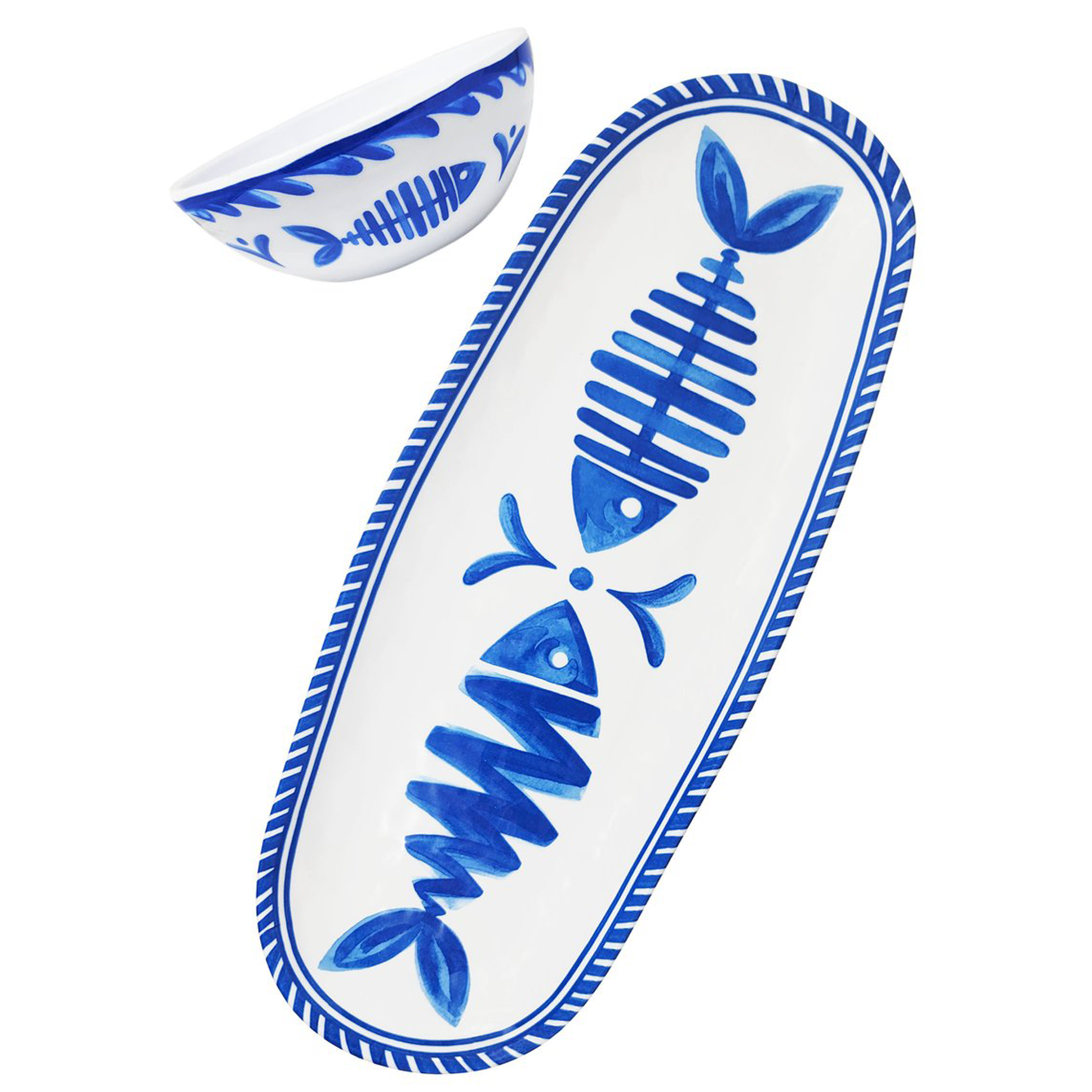 Le Cadeaux Bowl & Tray Gift Set – Mediterraneo