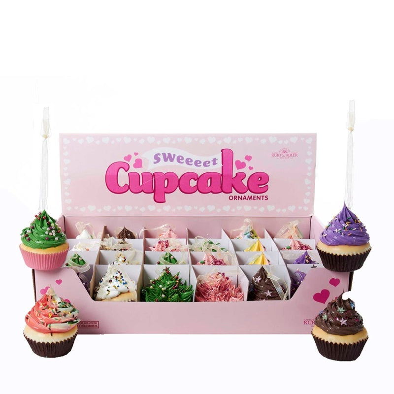 Foam Cupcake Ornaments – Assorted Styles – Sold Individually
