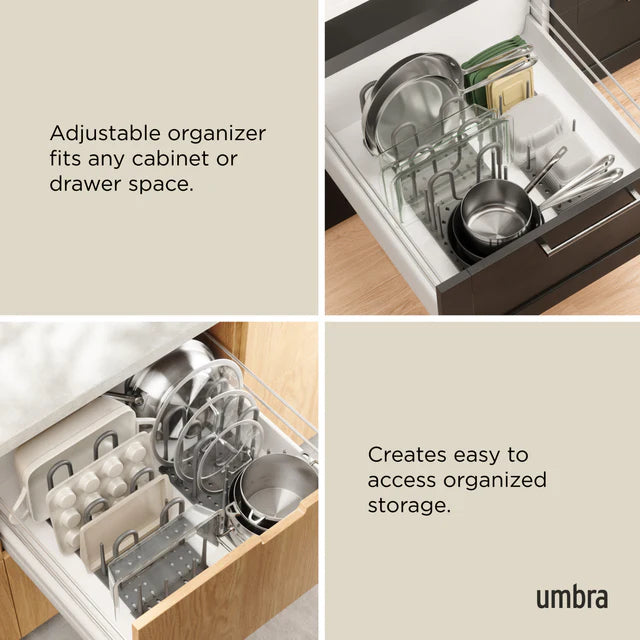 Umbra Peggy Cookware Organizer – Charcoal
