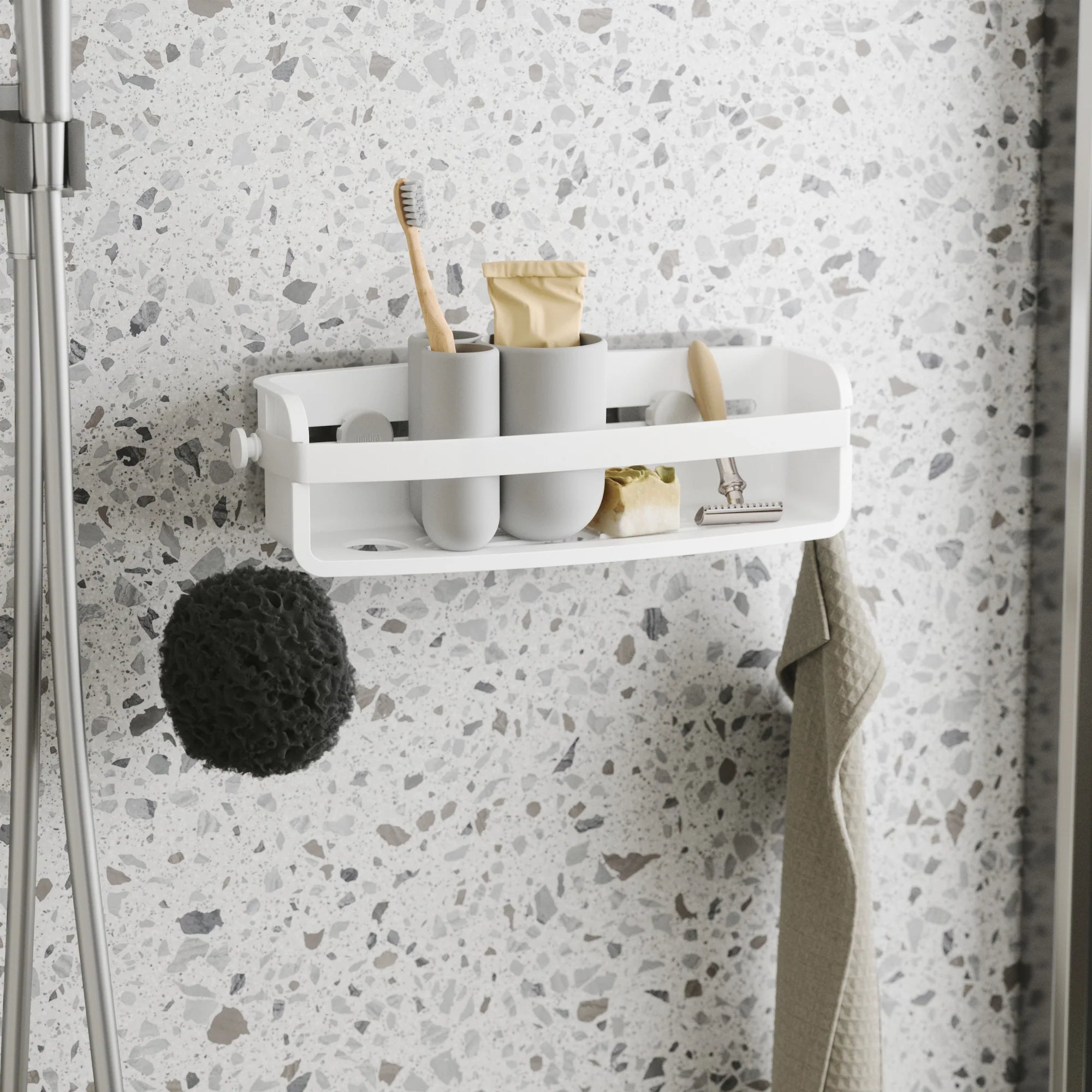 Umbra Flex Adhesive Shower Bin