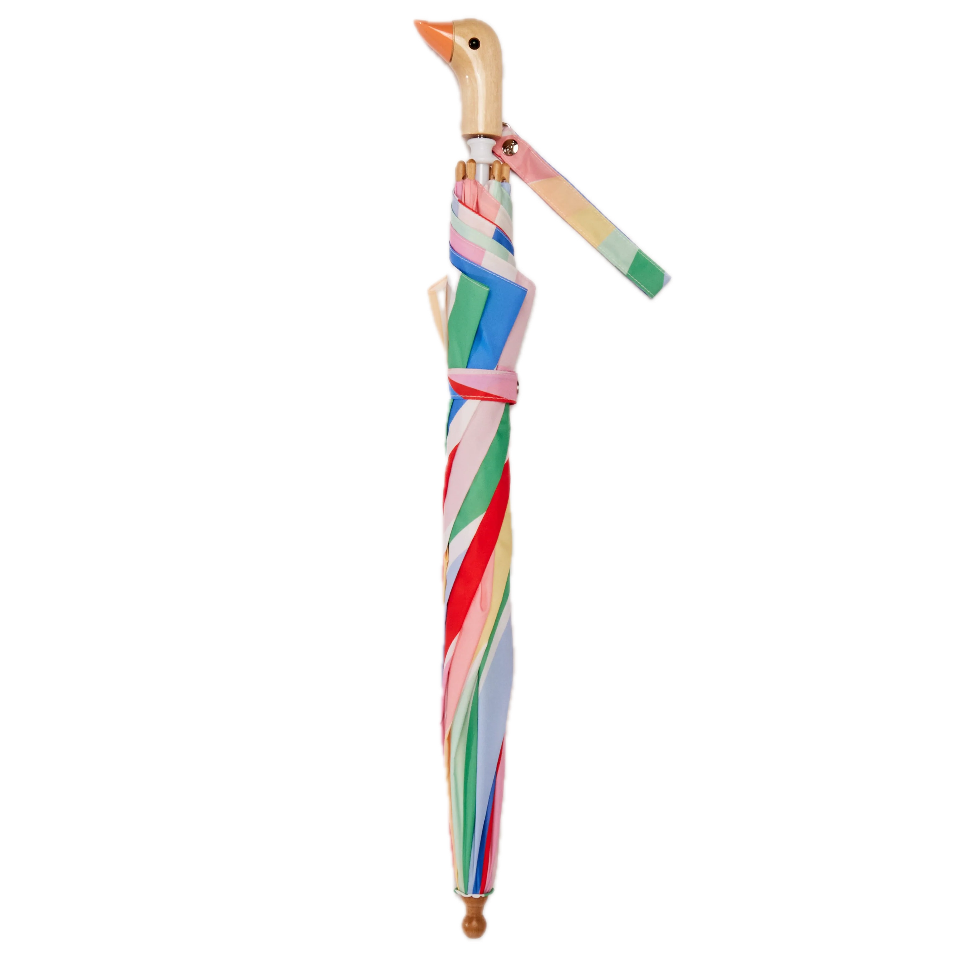 Original Duckhead Duckling x Meri Meri Umbrella For Kids – Rainbow Stripes