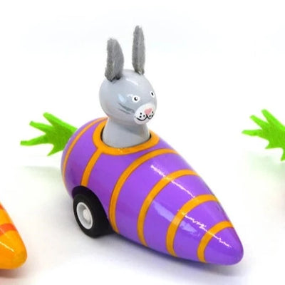 Carrot Bunnies - Pull Back Racers – Assorted Colors – Each Sold Separately