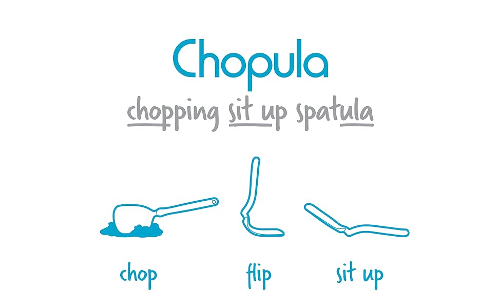 Dreamfarm Chopula - Super Flexible Chopping Sit Up Spatula – Classic Blue