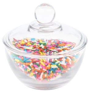 Glass Sugar Bowl and Cover – 8 Ounces
