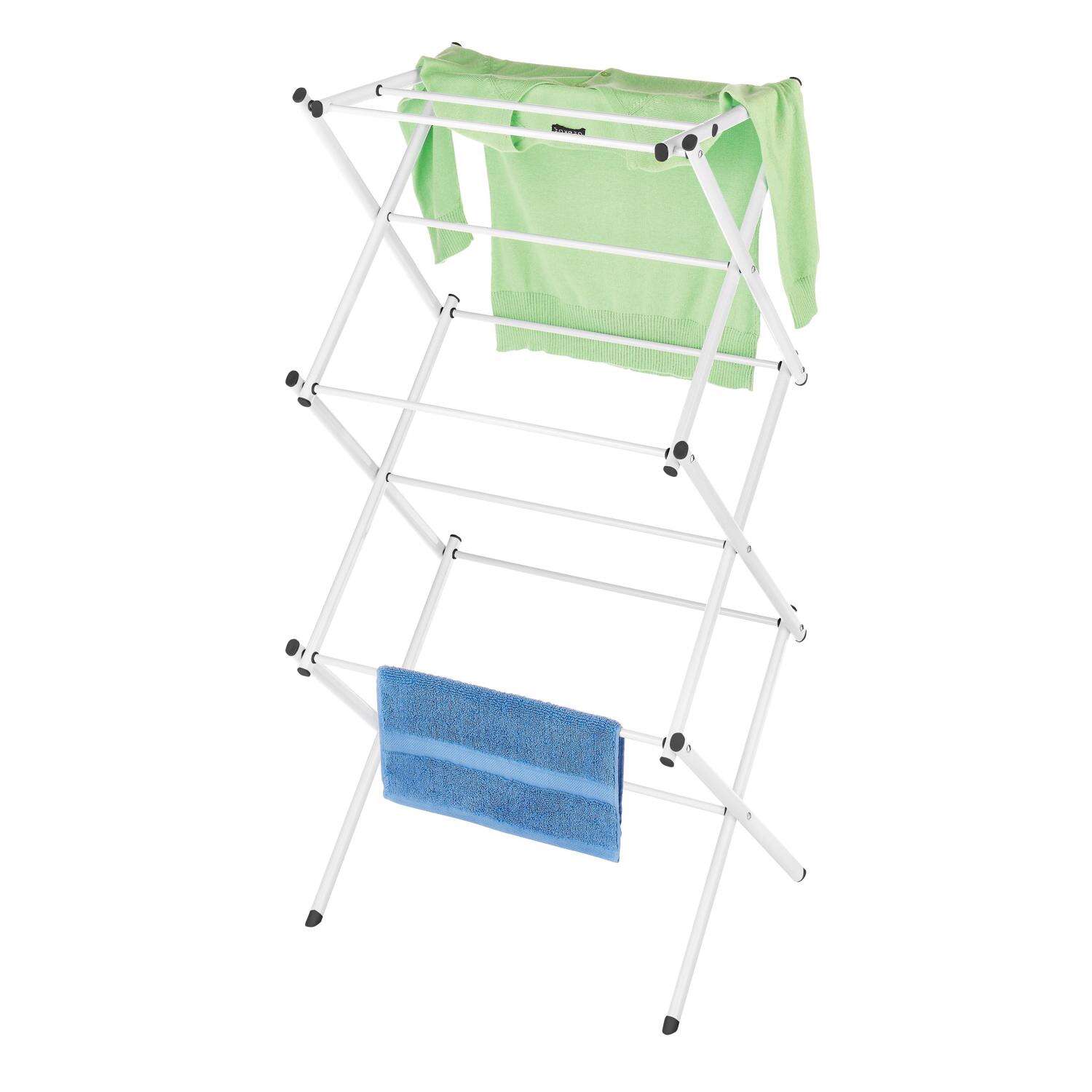 Collapsible Clothes Drying Rack – White