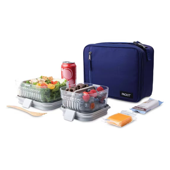 Packit Freezable Classic Lunch Box – 10" x 8" – Blue