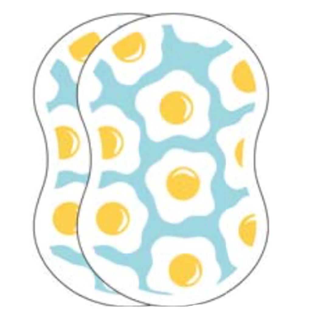 Ritz Toss Pop Up Sponges – Fried Egg – 2 Pack