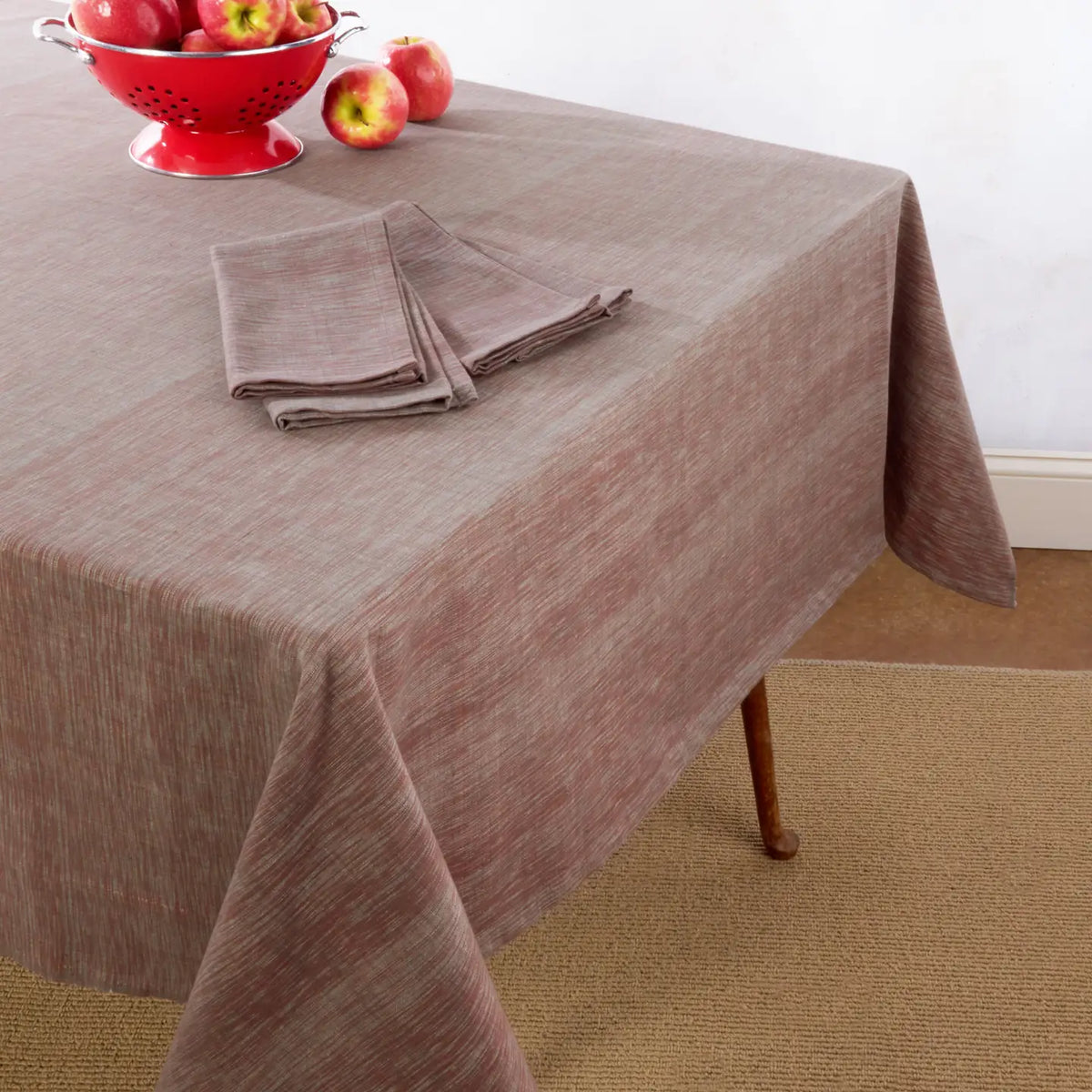 Sustainable Threads Organic Cotton Ikat Handwoven Tablecloth – 90" x 60" – Darjeeling