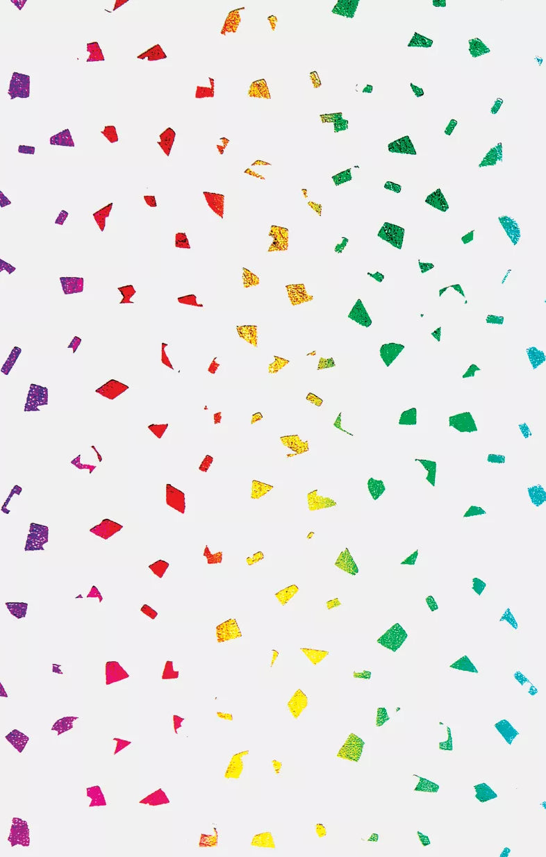 Gift Tissue Paper – 4 Sheets- 20 x 30" – Multi Color Metallic Foil Flecks