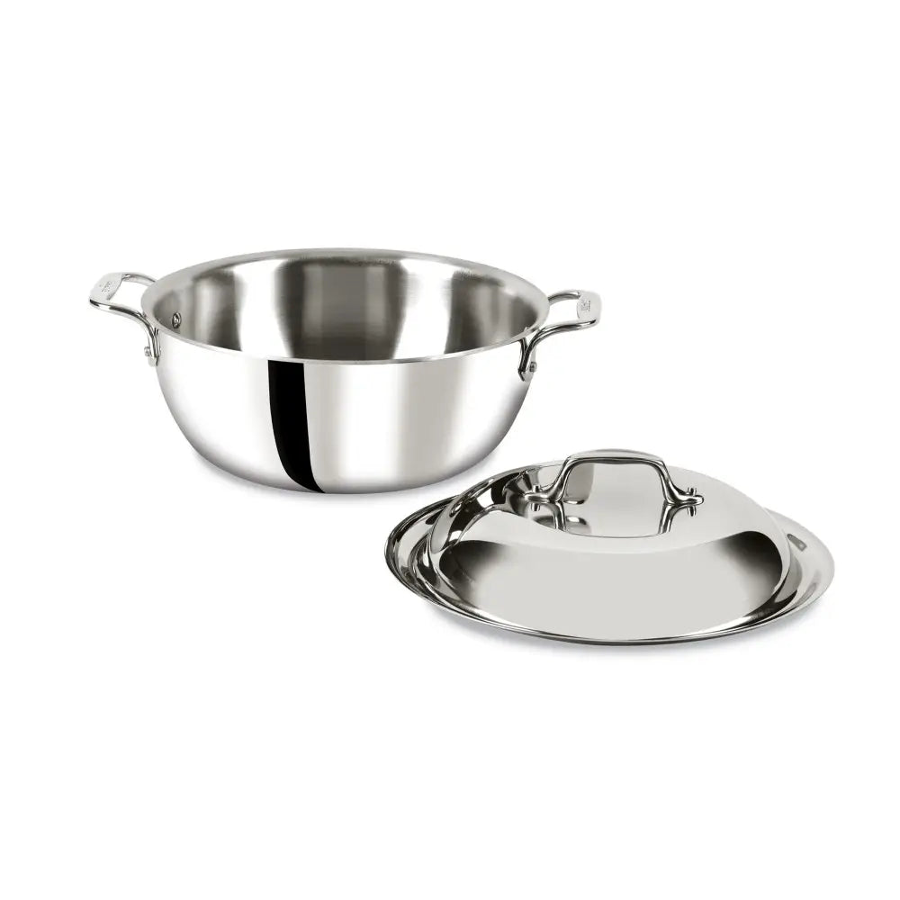 All-Clad D3 Stainless 3-ply Bonded Cookware Dutch Oven – 5.5 quart